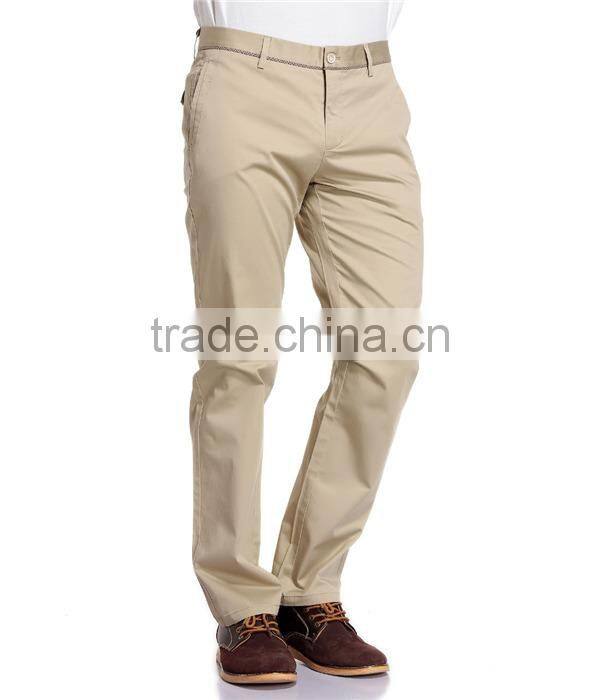 High quality hot sale 100% cotton latest design pants men trousers