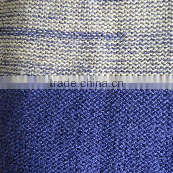 The ocean blue round neck jacquard design pullover casual men knitted sweater men