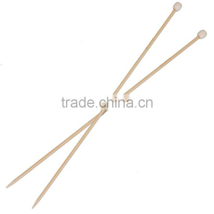 High Quality 3mm Natural Bamboo Single Pointed Knitting Needles 23cm(9") long