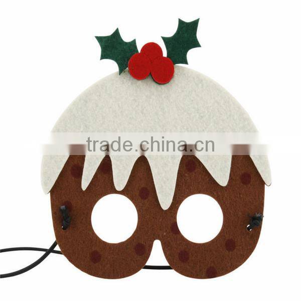 Kids adult felt Christmas mask eyemask masquerade fancy dress XMAS party gift