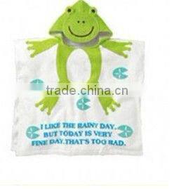 100% cotton breathable penguin design baby bath robe/kids bath robes