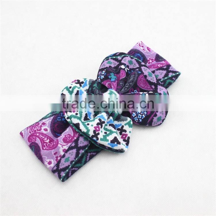 New arrival deer head wraps,turban children girls hair headband,stripe baby headband M5062005
