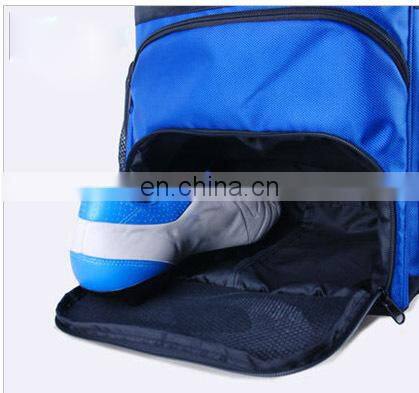 2016 hot sale high quality soccer backpack bag with ball holder