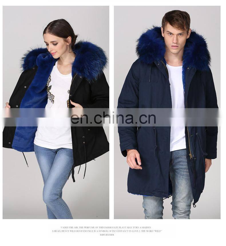 gekleurde bont parka green mr mrs plus size coat uomo