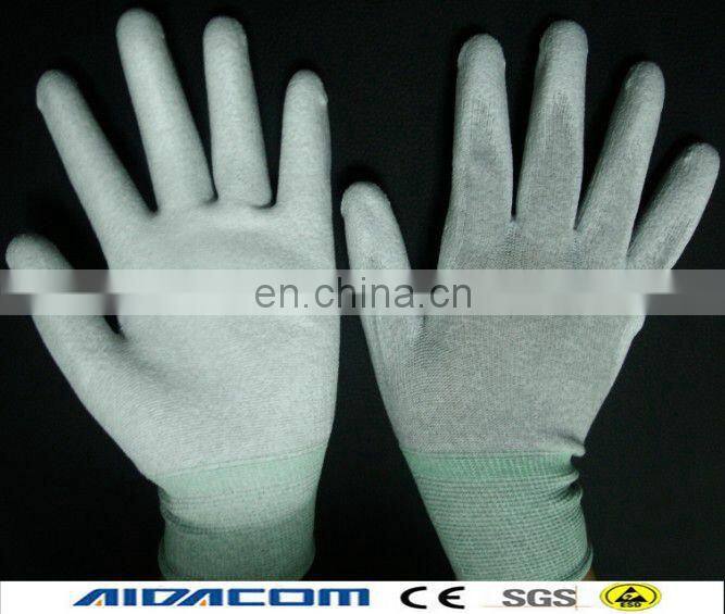 Static dissipative Nylon antistatic ESD palm fit gloves