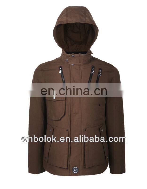 Factory wholesale mens casual cotton jacket slim fit jacket