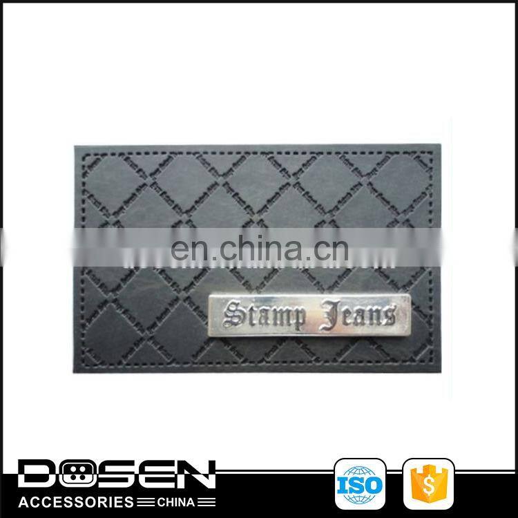 metal accessories for leather goods,custom metal clothing labels,leather patches