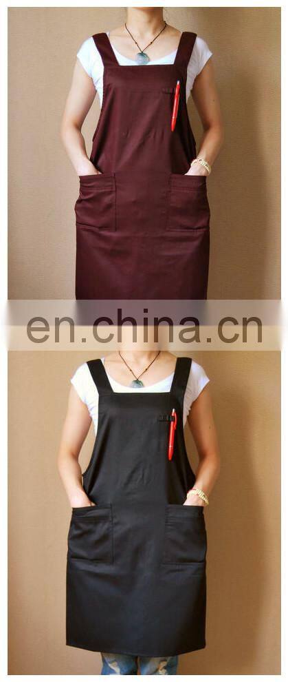 100% cotton adjustable bib apron