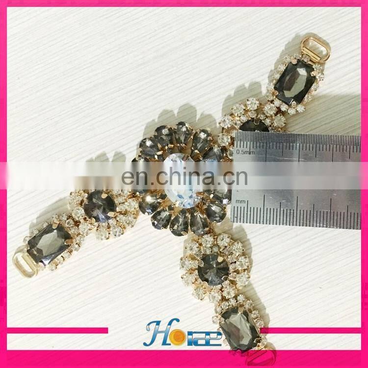 fancy sandal accessories acrylic rhinestone sandal chain decoration