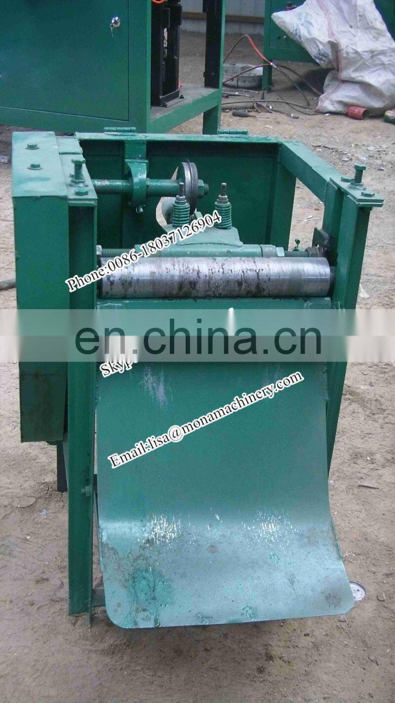Waste can iron aluminum separating machine/cap separator /automatic can slitter
