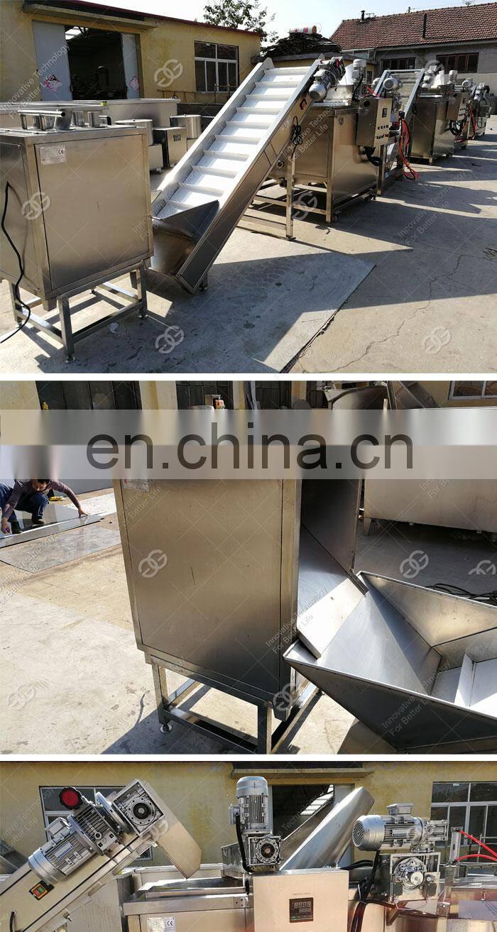 Cassava Crisps Frying Sweet Potato Chips Making Machine