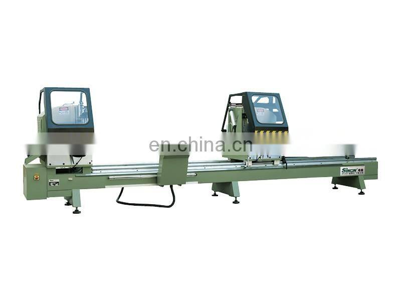 Double head mitre cutting saw / aluminum window making machine