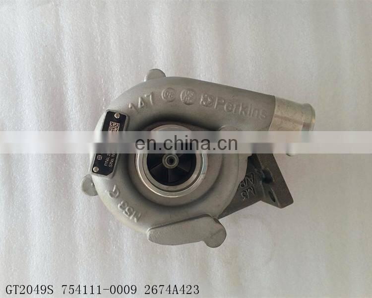 GT2049S Turbo 754111-0009 754111-8 2674A422 2674A423 Turbocharger For Perkins auto parts 3 Cylinders engine 1103A