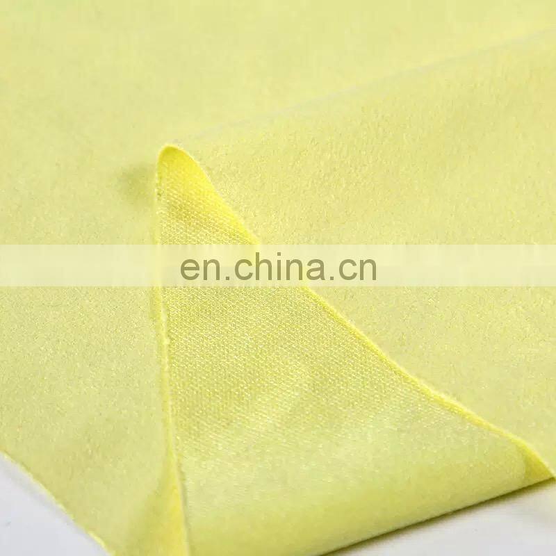 China supplier stretch knitting polyester suede cloth fabric