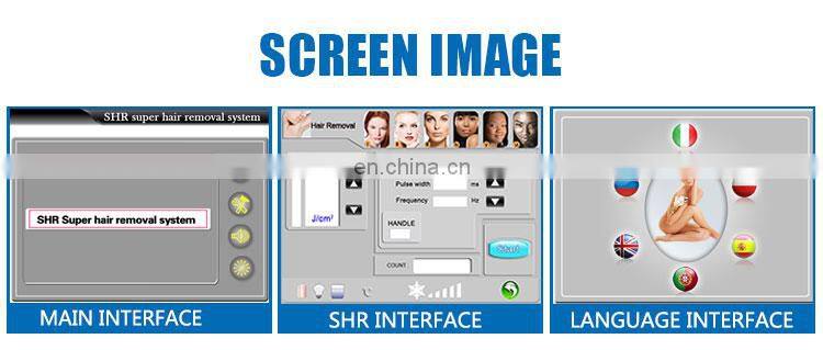 Super fast freezing cool shr opt hair removal machine shr diode laser hair removal