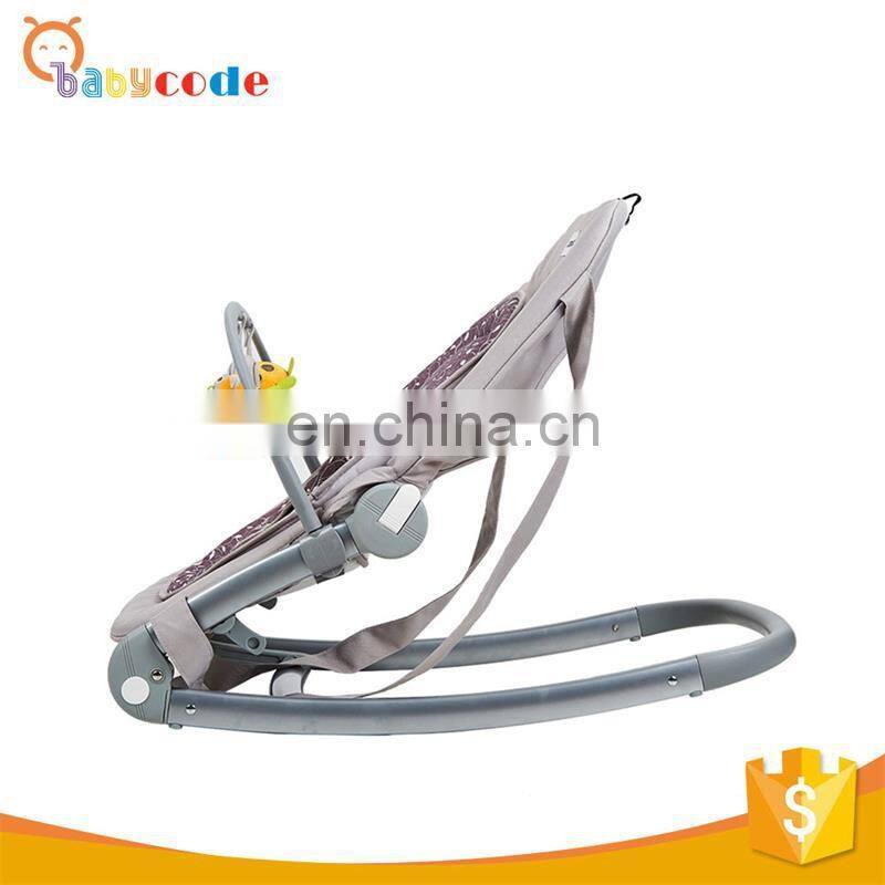 factory OEM aluminum alloy frame baby rocker chair with sling toys