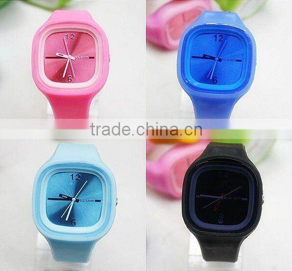 Custom Hot sale logo silicone watch for silicone o clock watch