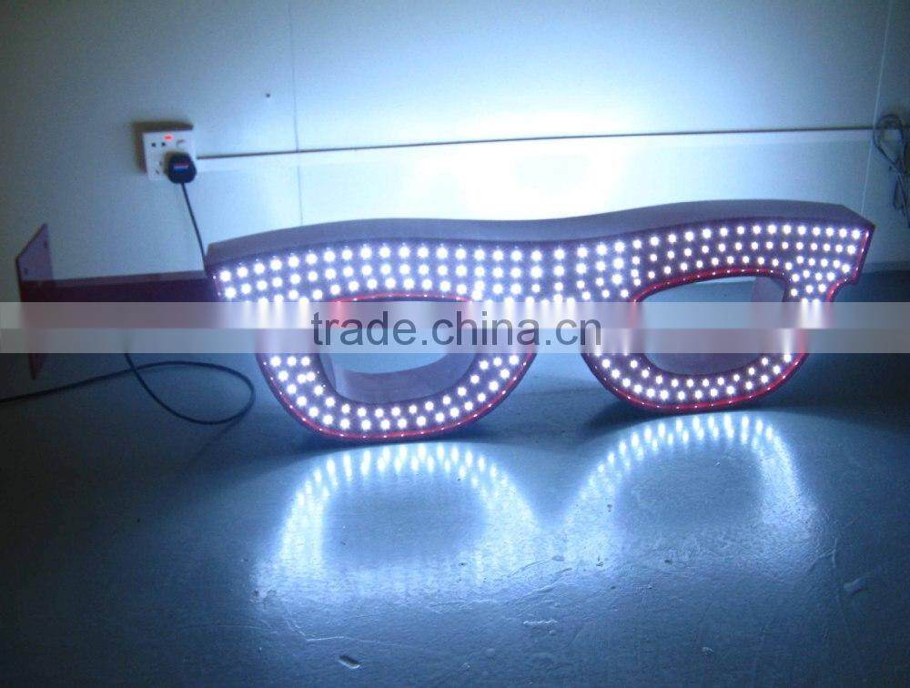 Remote control LED neon sign for opticial led neon glasses screen sign board