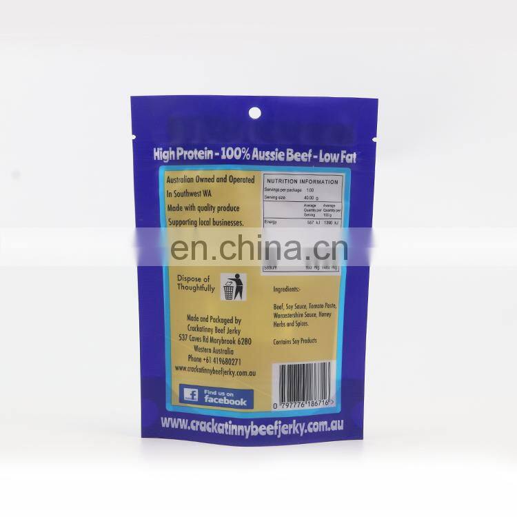 Wholesale custom Beef Jerky Packaging Bags Pouch Beef Package Bags