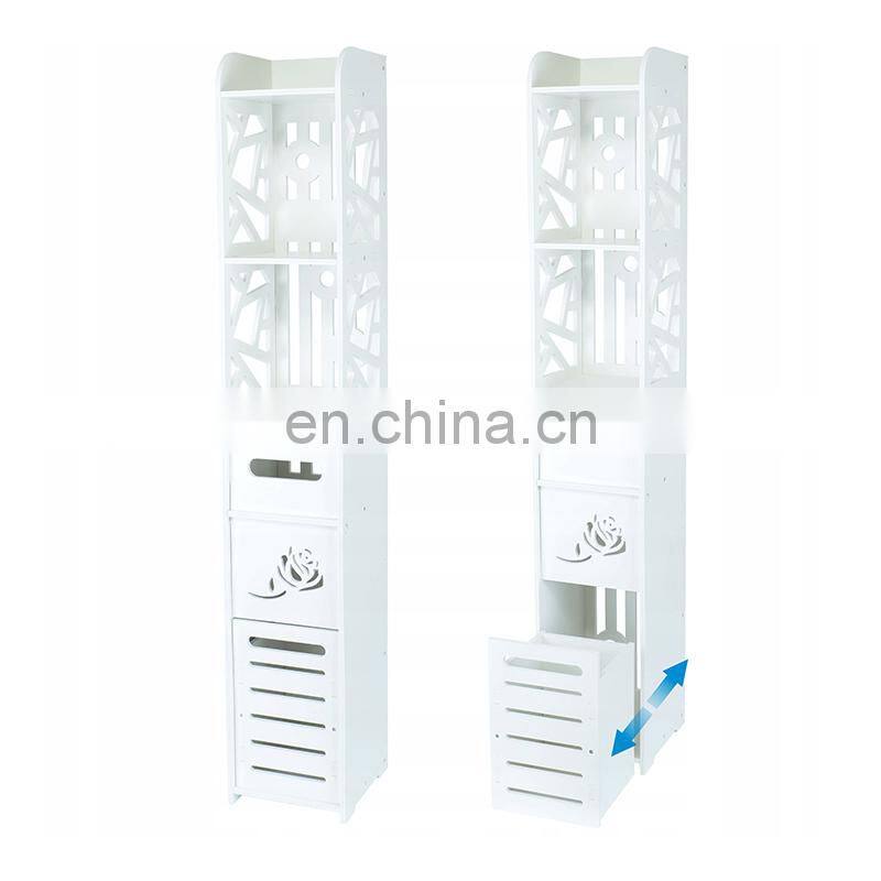 Bathroom Cabinet White Post OPENWORK BASKET