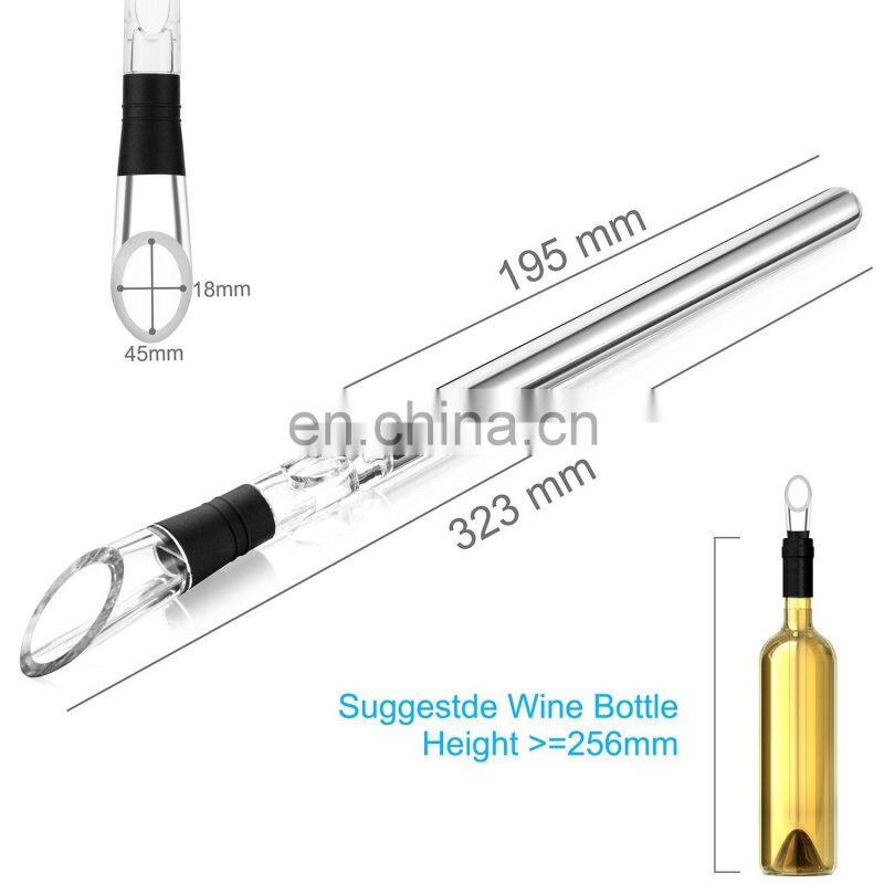 Reusable Wine Bottle Chiller Stick with Aerator
