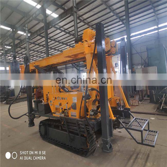 JDL350 crawler full hydraulic well manual baffle exploration sampling water gas dual top drive automatic baffle rig