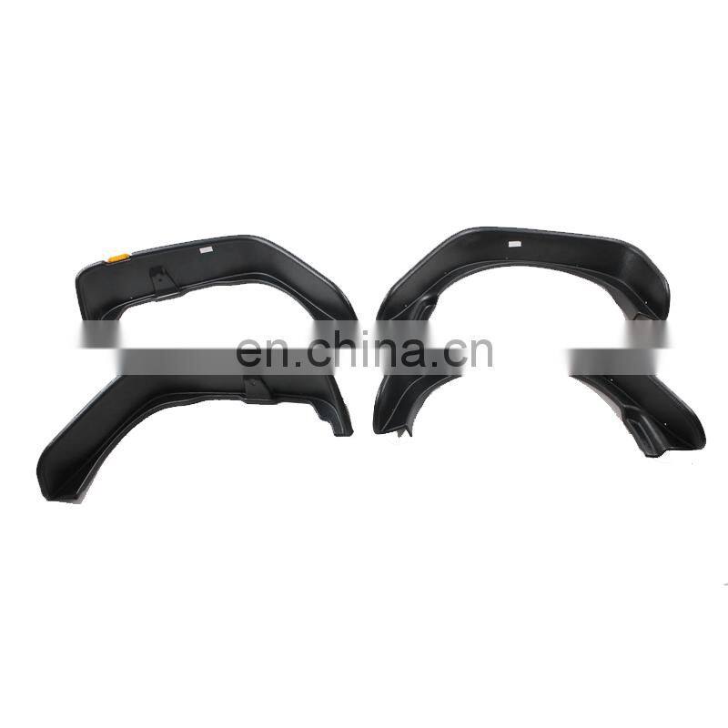 ABS fender flares with light for Jeep Wrangler JK 07+accessories mud guard for Jeep wheel eyebrow
