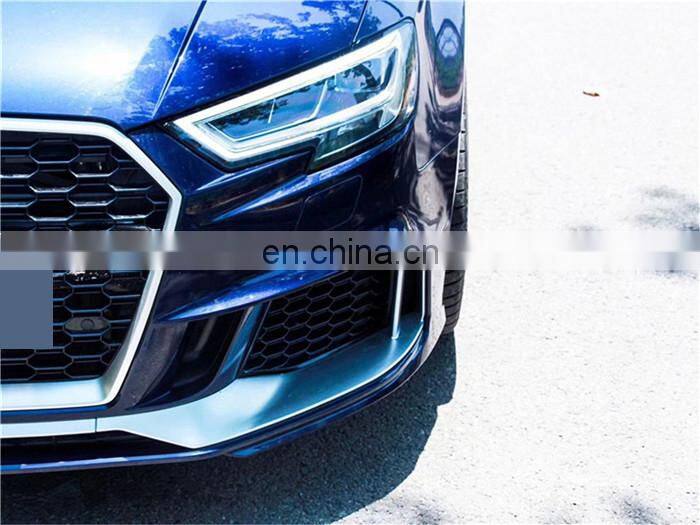 Runde Top Quality For 2017-2019 Audi A3 S3 Upgrade RS3 Front Bumper Front Grille Body Kit