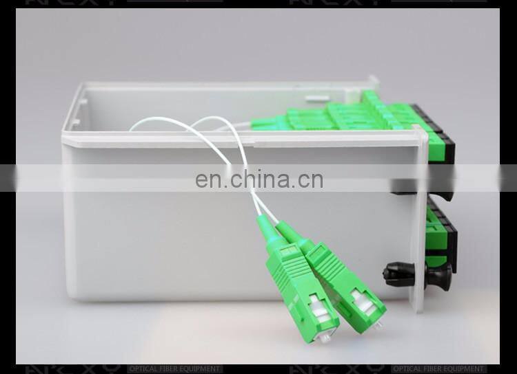 FTTH 1X16 PLC Insertion Type cassette Fiber Optic box Splitter with SC/apc connector