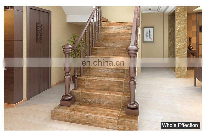 Nice design wood effect ceramic tile stair tile that looks like wood floor