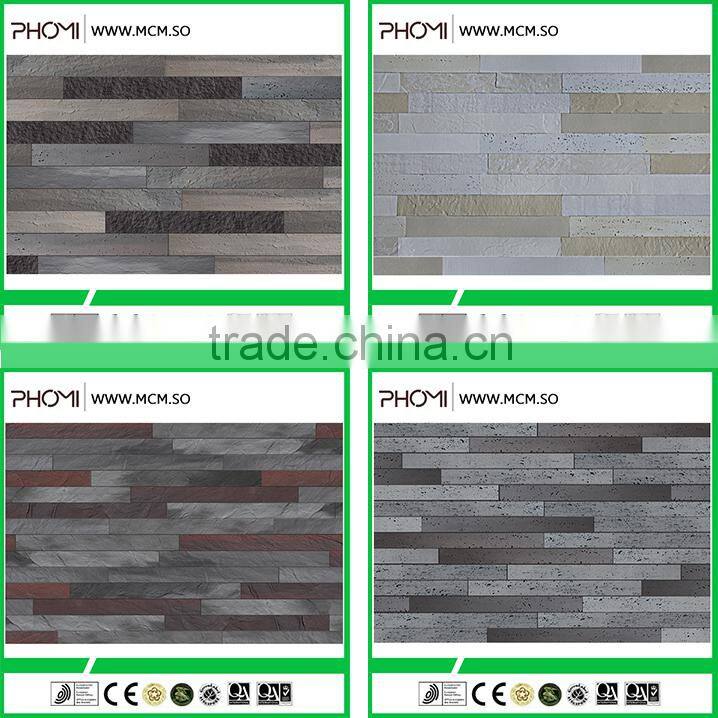 Artificial stone flexible modified clay material breathability durability decorative solid surface wall cladding