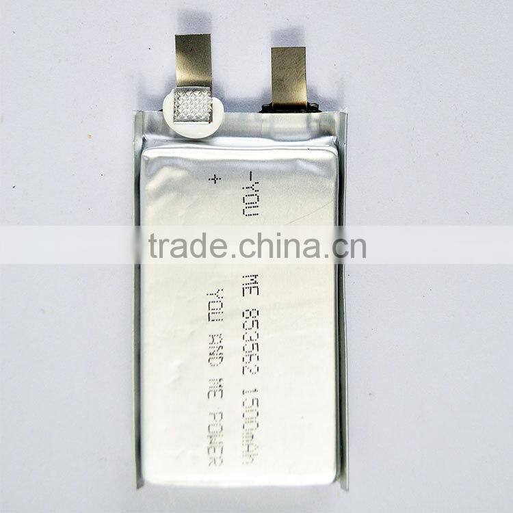 Rechargeable Lithium polymer battery 3.7v 1500mAh High-grade quality
