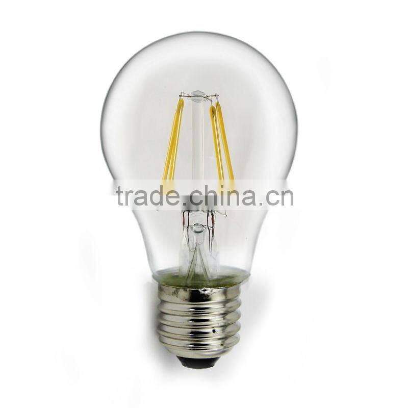 CE TUV ERP ROHS Approved LED Filament Bulb Dimmable 2/4/6W A60 Frosted LED filament lamp 3000K/4500K/6500K