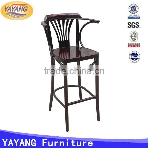 metal leather cushion chinese restaurant tables and bar stool high chair for dining room