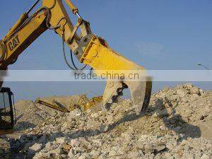 excavator hydraulic shear, crusher and pulverizer for building demolition
