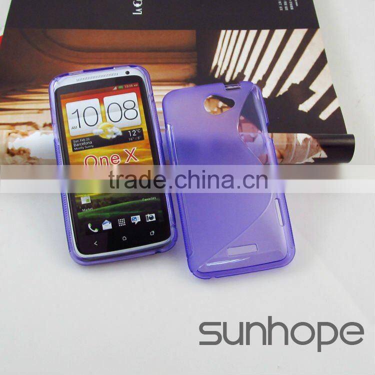 TPU gel soft case for htc one X cell phone case