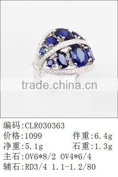 fashion full rhinestone geometric rhombus jewelry design,new model wedding ring