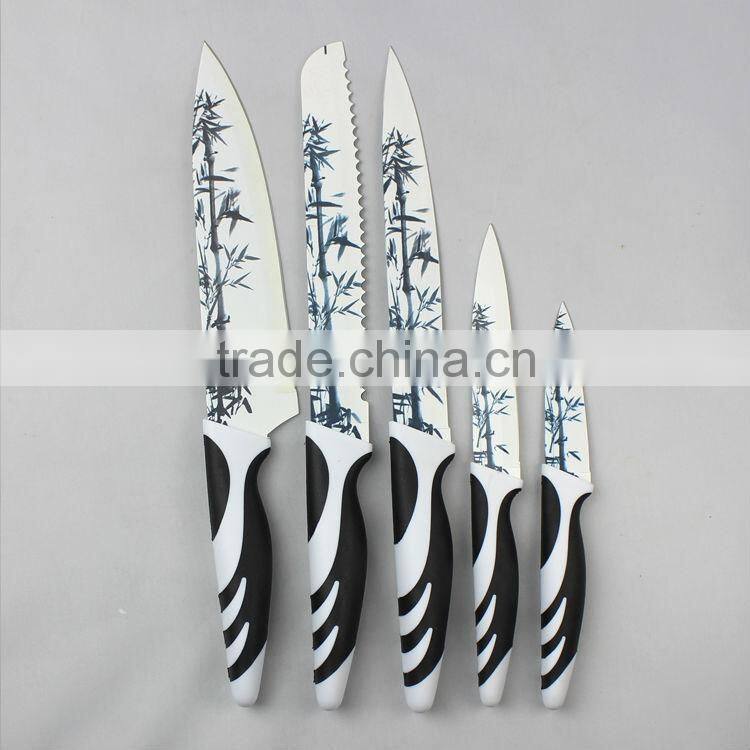 Fashion Printing kitchen knife set