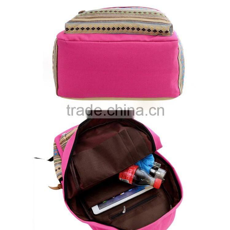 New Design High Middle Class Student Teens Canvas School Bag