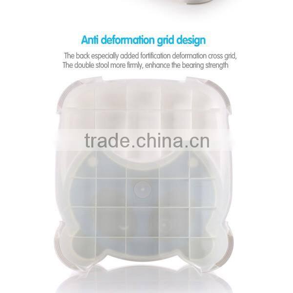 infant anti-skid toilet step stool with 2 layers