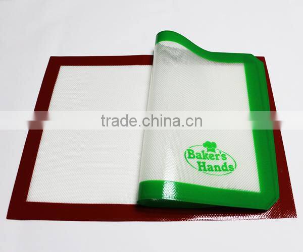 Non slip silicone baking mat set microwave rubber silicone bakeware set pastry cooking non-stick silicone baking mat 40x60cm