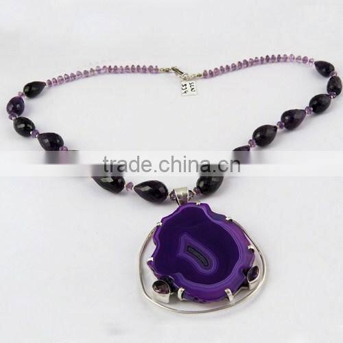 Lovely Kiss !! Multi Colour 925 Sterling Silver Necklace, Gemstone Silver Jewellery, Handmade Silver Jewellery