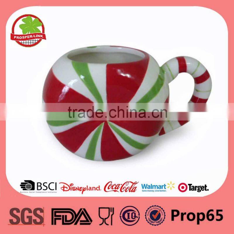 8-16 oz Candy Rainbow Ceramic Christmas Mug