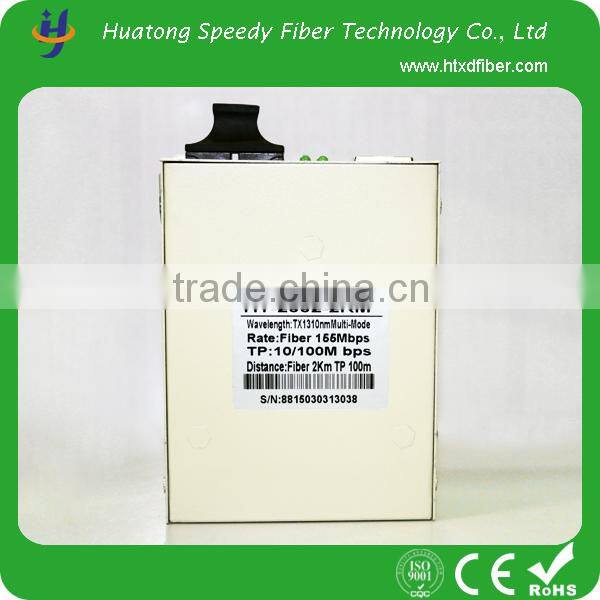 Fiber media converter 10/100base-TX cable to 100base-FX multi-mode fiber optic
