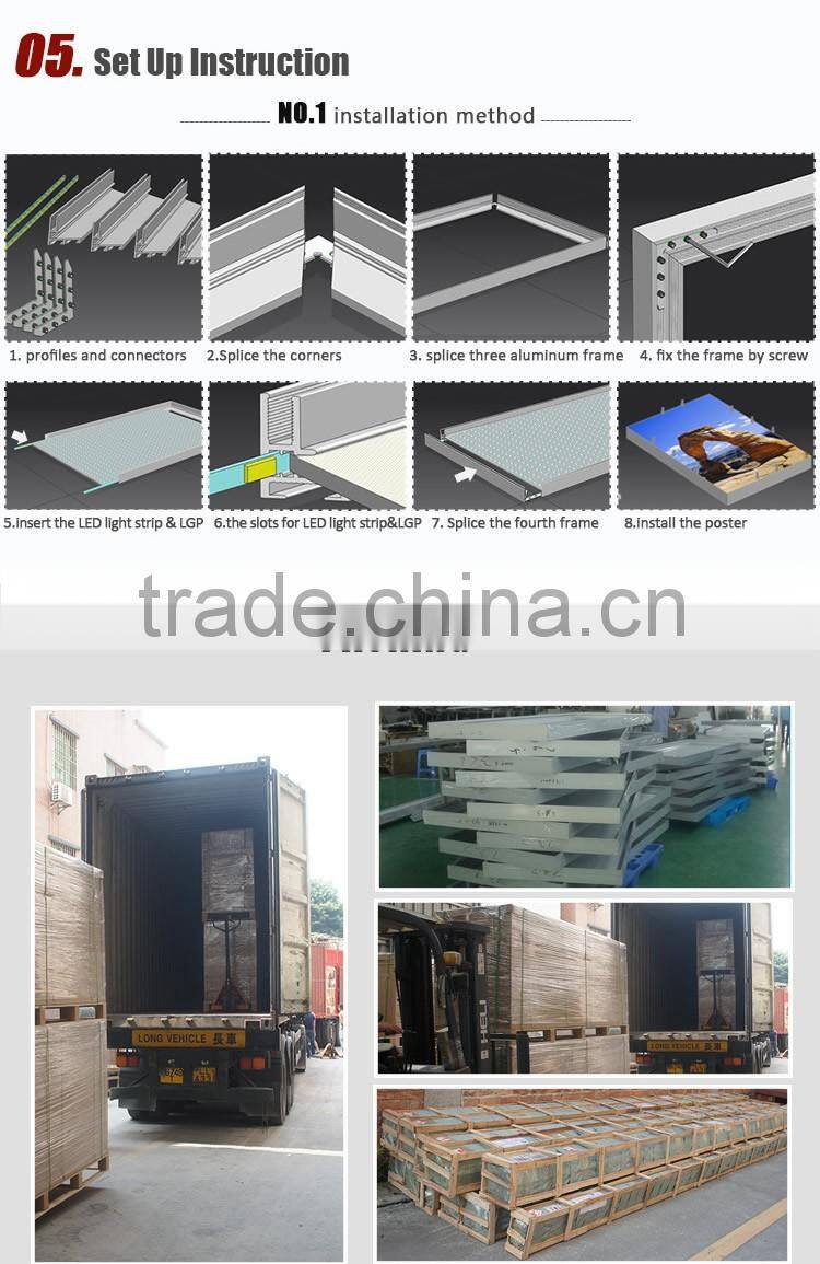 30mm Thickness Tension Fabric Display Super Slim Light Boxes