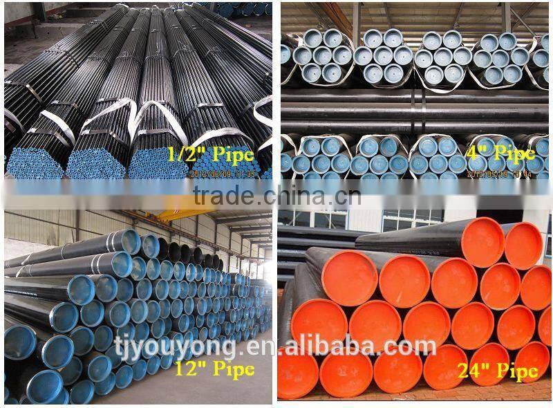 Low catbon API black steel pipe