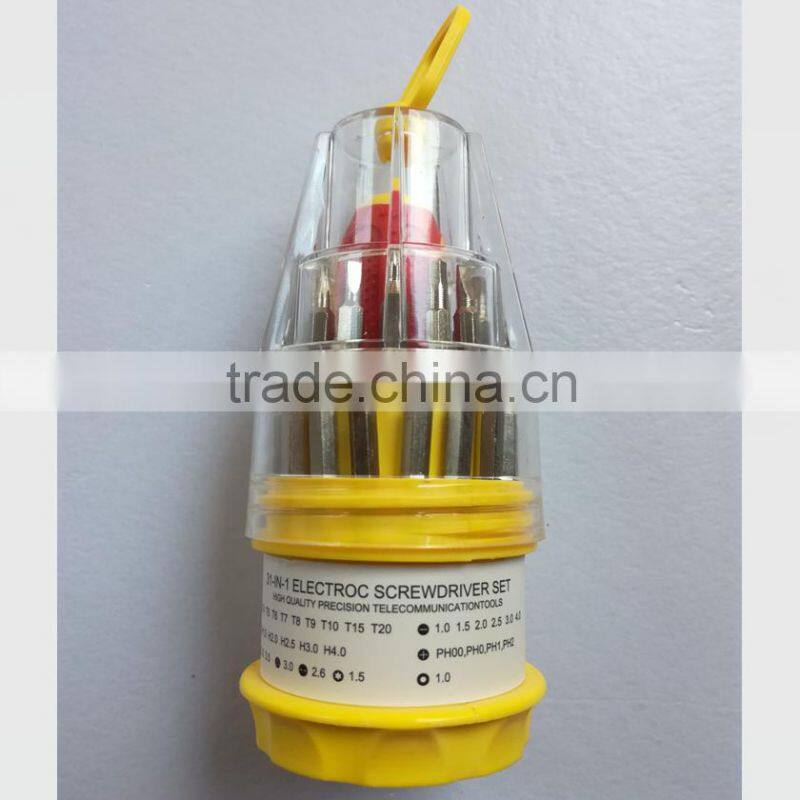 cheap and good quality precision screwdriver set 31 in 1,pocket screwdriber bit set