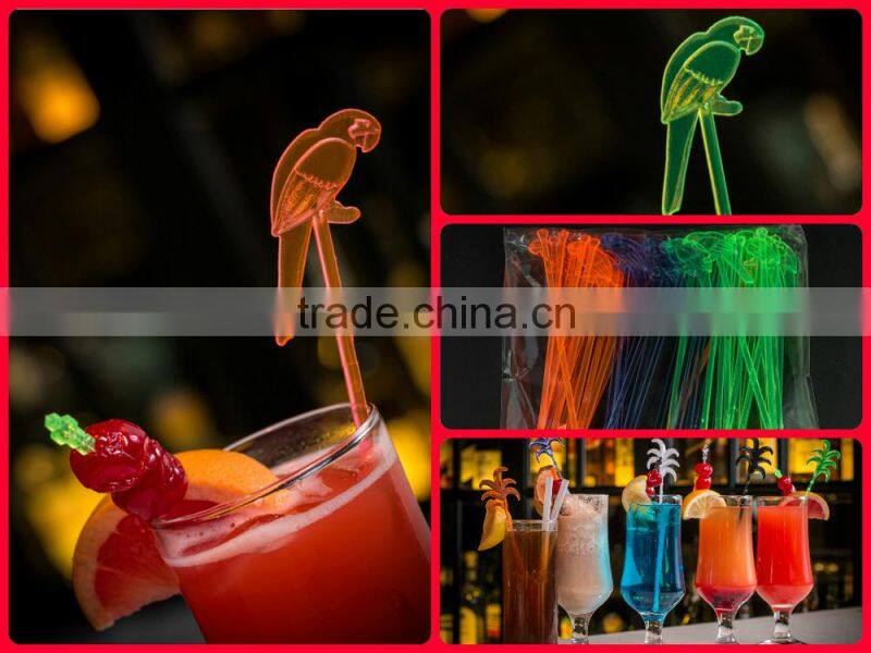 Long plastic Polystyrene Cocktail Stirrers