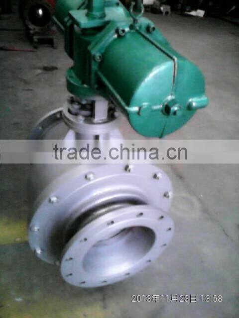 DN300GB Standard WCB AW actuatrs Pneumatic ball valve