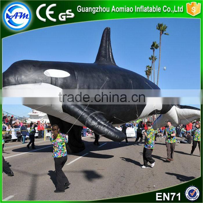 Hot sale inflatables inflatable blue whale giant inflatable whale for parade